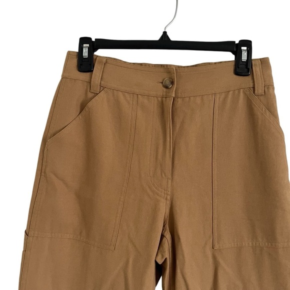 THAKOON Straight Cargo Twill Carpenter Trouser Pants - Picture 7 of 14